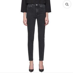 Totême New Standard High Waist Straight Denim Jeans Grey Wash Jeans size 25